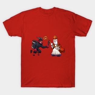 Saint Nicholas VS Krampus T-Shirt